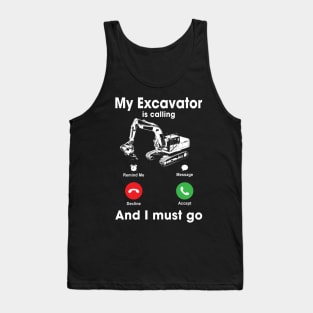 Pint-sized Powerhouse Excavator Whispers, Tee Triumph Extravaganza Tank Top